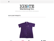 Tablet Screenshot of ignitemarketinginc.com